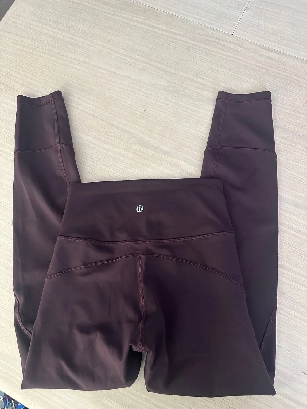 lululemon In Movement 7/8 Tight Leggings in Deep Plum sz 4